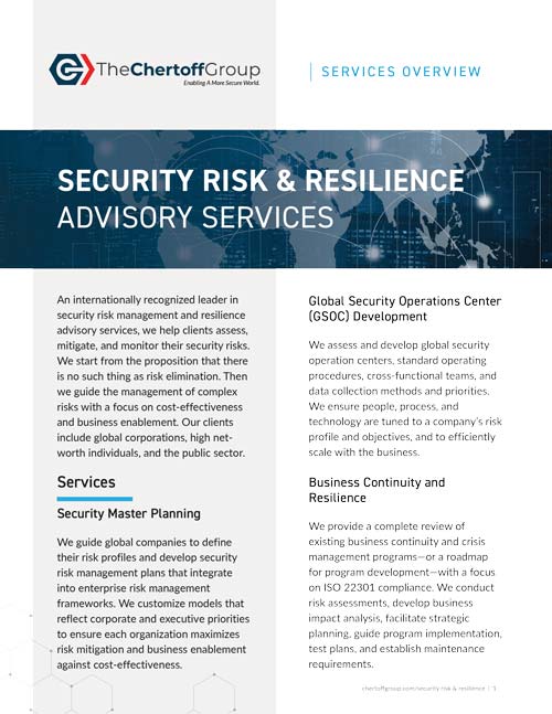 Chertoff Group Security Risk & Resilience